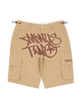 Hip-Hop Trendy Printed Overalls Shorts High Street Fashion Brand Fashionable Neuter Style Five-Cent
