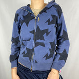 Aesthetic Women Hoodies with Pockets 90s Vintage Graphic Printed Zipper Closure Coat Top E-girl Sweatshirts Spring