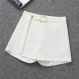 Zingj Spring And Summer Shorts Female Autumn Summer 2024 New High Waist Khaki Boot Pants Are Versatile With A Thin Korean Version Of Wide Leg
