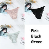 Lace Panties For Women Panties Set Solid Color Low Waist Plus Size Female Sexy Underwear Lingerie Seamless Briefs