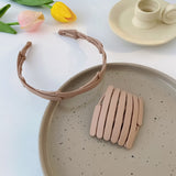 New Women Girls Portable Stretch Fold Hairbands Sweet Headband Convenience Hair Hold Hoop Decorate Fashion Hair