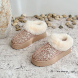 Winter New Fur Integrated Large-Size Fashion Thick Bottom Snow Boots Northeast Thick Cotton Shoes Short