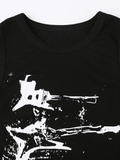 Guitar Ribbed Cropped Tank Top- Outfit