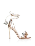 Butterfly 2025 New Butterfly Cross-Tie With Fine Heel Sandals Female Fish Mouth Open-Slip