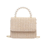 Straw Pearl Cross Body BagOutfit