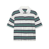 Spring Long Sleeves Vintage Striped Spoo T-Shirts For Loose