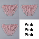 Women Sexy Lace Underwear Ruffle Panties Japanese Lolita Style Transparent Seersucker Lingerie Hollow Out Briefs
