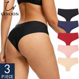 3Pcs/Lot Seamless Panty Set Underwear Female Comfort Intimates Fashion Low-Rise Briefs Panties Women Sexy