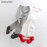 0 to 4 Yrs Spring Summer Baby Girls Dance Shoes Tights Bowknot Children Pantyhose Combed Cotton Toddler Kids