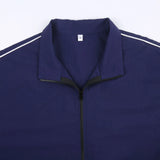 90s Contrast Piping Zip Up JacketOutfit