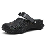 Slippers Men's Winter 2025 New Home Thick Bottom Plus Velvet Warm Cotton Shoes EVA Stinging Feel Cotton