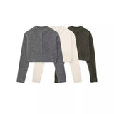2025 New Women's Fashion Fashion Cardigan Sweater Short Coat