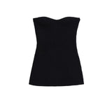 Throttling Knitted Vest 2025 Spring Sexy Shoulder High Bullet-Tendered Women's