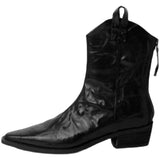 Western Cowboy Boots Women Naked Boots 2025 New Spring And Autumn Fashion Temperament Wrinkle V Mouth Thick And Short