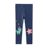 Leggings 100% Cotton Boy's Trousers Fille Kids Pants Girls Pants Skinny Print Cartoon Pattern Children Leggings