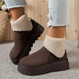 Bottom Plus Thick Winter Snow Boots Women's Fur Integrated 2025 New Waterproof Short To Keep Warm And Velvet Women's