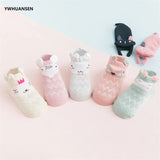 5 Pairs/lot Summer Mesh Socks For Newborns Baby Cute Cartoon Socks For Girls Thin Soft Cotton Boy Child Socks