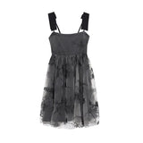 Sexy Sleeveless Mesh Midi Dress Women A-line Elegant Fairy Goth Tunic Summer Vestidos Y2k Harajuku Mall Goth