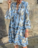 new women's printed French camouflage loose ladies' explosive V-neck