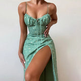 Mujer Summer Dresses Women Boho Printed Bohemian Floral Sexy Strapless Beach Long Dresses Robe Femme Party