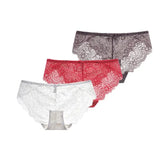Sexy Lace Underwear Women Transparent Low Waist Panties Cotton Crotch Briefs for Girls Breathable Seamless