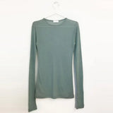 slim high quality plain t shirt women tops spring summer club party see-through Transparent long sleeve tee shirt