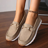 Bean Single Shoes Women's 2025 Autumn New Retro Large-Size Casual Shoes Retro Buffal