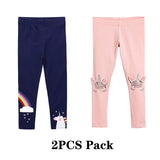 Girl Leggings Trousers Kids Pants Elastic Waistband Girls Pants Skinny Print Cartoon Unicorn Children Leggings