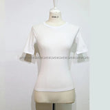 2021 Summer Harajuku T shirt Women See-through Slim korean Tshirt Short Sleeve Tops Black Green Purple White