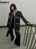 Spring Autumn Loose Casual Flowy Soft Black Brown Pu Leather Wide Leg Pants for Women High Waist Emo Korean Fashion