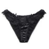 Sexy Eyelashes Lace Panties Women Underwear Low-waist Lingerie Embroidery Breathable Underpants Female G String