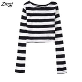 Women Fashion Striped Cropped Knit Sweater And High Elastic Waist Midi Skirts Female Two Piece Sets