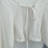 Aesthetic Tie Knitted CardiganOutfit
