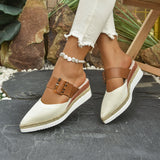 Women's Sandals 2025 Summer New Flat Bottom Slope And Pointed Casual Women's Cool Slippers