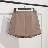 Zingj Shorts Female Summer Dress 2024 New Korean Version Of High Waist A-Word Wide Leg Pants Loose Show Thin Wear Casual