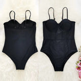 Sexy One Piece Swimsuit Swimwear Push Up Monokini Bandage Bodysuit Swimming Suit For Women Maillot De Bain