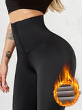 Women High Waist winter Keep Warm Legging Sexy Push Up Leggings For Fitness Sports Corset Slim Sportswear Female