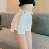 Women Jeans Shorts 2022 Summer Jeans High Waisted Shorts Girls White Short Jeans Khaki Wide Leg casual Denim