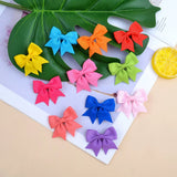 1piece Colorful Ribbon Hair Bows With Clip For Baby Girls Mini Cute Hairpins Barrettes Headwear Kids Hair