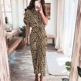 Short Sleeve Spring Dresses Fashion Summer Turn-down Collar Women Party Dress Elegant Button Office Lady Shirt