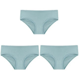 3PCS/Set Women's Panties Cotton Underwear Solid Color Briefs Girls Low-Rise Soft Panty Women Underpants Female