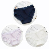 3pcs Sexy Lace Panties Women's Cotton Underwear Seamless Cute Bow Briefs Soft Comfort Lingerie Female Sexy