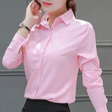 Women Shirts Blouses Women White Shirt Long Sleeve Blouse Female Tops OL Basic Shirt Blouses 2023 Fashion Elegant Woman