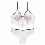 High Quality Bra Set Lingerie Push Up Brassiere Lace Embroidery Underwear Set Sexy Briefs and thongs For Women