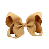 Solid Grosgrain Ribbon Hair Bows With Clip For Cute Girls Handmade Hair Clips Barrettes Hairpins Kids Hair