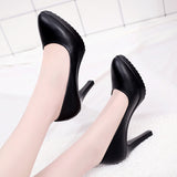 Cheongsam Catwalk High Heels Women's Stilettos Black Large Size 4243 Professional Work