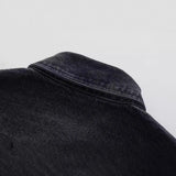 Spring 2024 New Women's Street Fashion Washed Denim Shirt Coat W015 22070-Outfit
