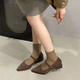 Net Red Explosion With Skirts With Pure Color Daily Lazy Shoes Small Aroma Wind And Fresh Elegant Single Shoes