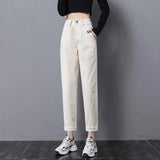 Zingj 2024 New Harron Straight Tube Radish Dad Pants Fall-Outfit