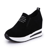 Spring And Autumn Leisure Sports Height Height And The New Single Shoes Thick-Soled Adhesive Shoes Match Women's Shoes Pine And Cake Bottom
